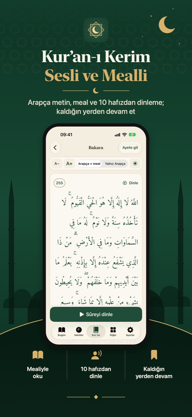 Besmele ekran görüntüsü: Kur'an-ı Kerim