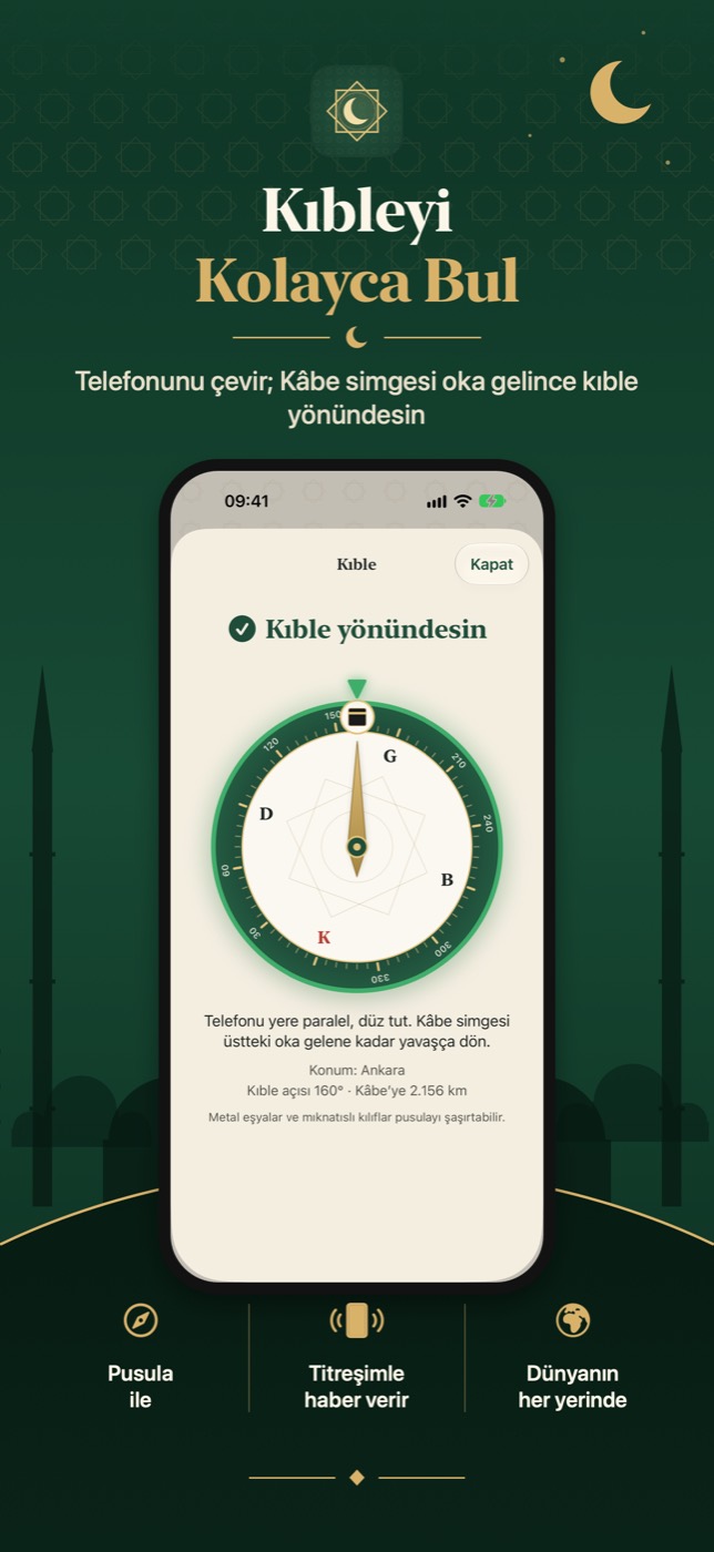 Besmele ekran görüntüsü: Kıble